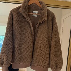 Abercrombie & Fitch Tan Plush Jacket